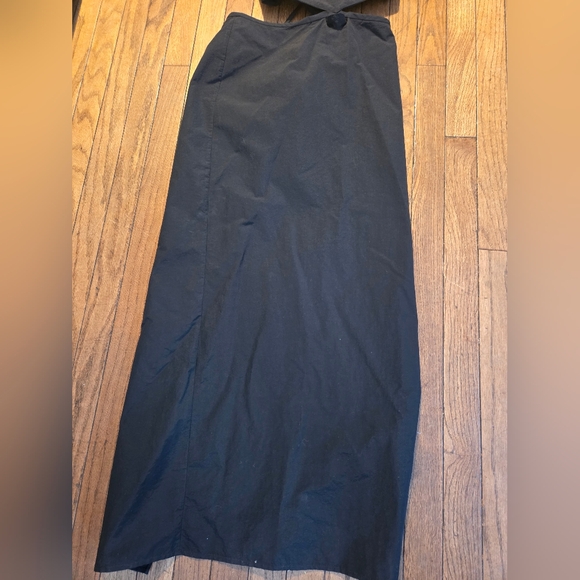 Christopher Esber Black Strapless Cut Out Loophole Party Long Maxi Dress Size 8 - Picture 5 of 10